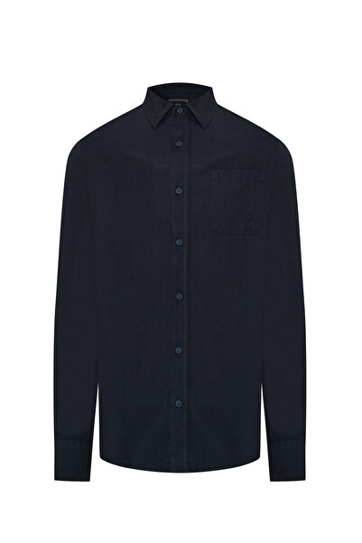 Mudo Regular Fit Single Pocket Long Sleeve Shirt