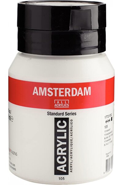 Genel Markalar Amsterdam Standart 500ml Akrilik Boya Titanyum White / 105