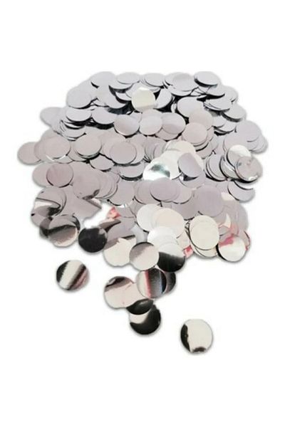 asöy Silver Gray Transparent Balloon Confetti Scale 1 Pack