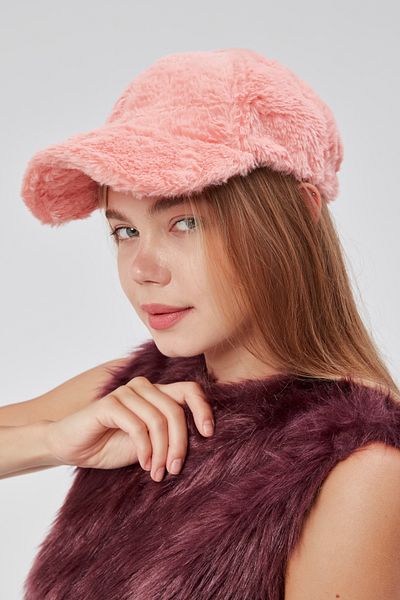 derikem Winter Furry Women's Plush Cap Hat Baseball Standard Hat