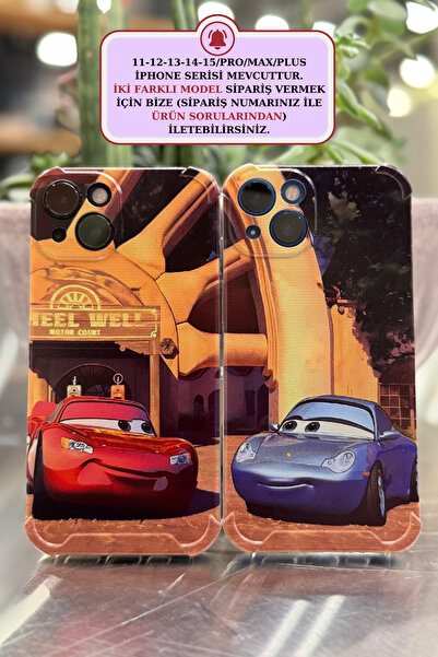 CaseMood İphone 13/14 Uyumlu  McQueen Ve Sally Telefon Sevgili Çift Kılıfı (2-ADET)