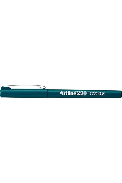 artline 220 Super Fine 0.2mm Felt Tip Pen Dark Green