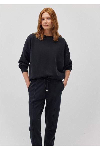 Mavi Schwarzes Modal-Sweatshirt - Lux Touch Tencel, 168837-900