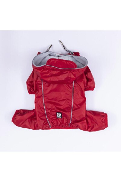 Pawstar Kırmızı Muson Büyük Irk Köpek Tulum Yağmurluğu Köpek Yağmurluk Köpek Kıyafeti Köpek Elbisesi