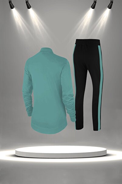 POSEIDON STORM Women's Water Green Special Supra Combed Fit Tracksuit Set (S-3Xl)