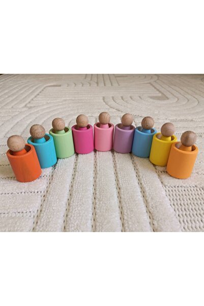 Waldorf Bowls Peg Baby Set - 9 Colors