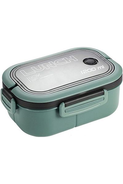 Busstier 1200ml 2 Layer Bento Lunch Box - Air Lock and Bpa Free, 6 Compartments