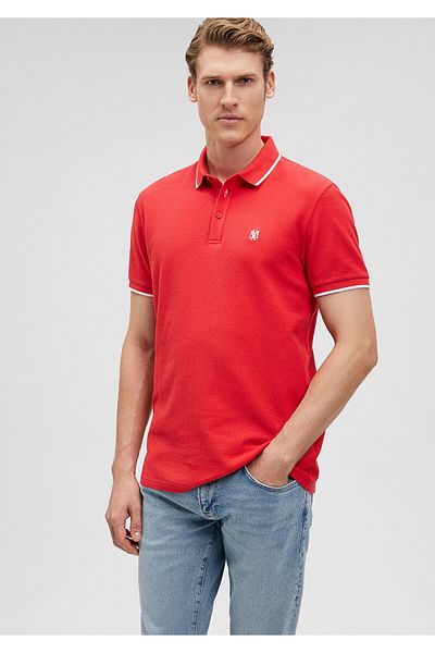 Mavi Red Polo T-Shirt - Stripe Detailed, Slim Fit, Slim Fit066039-33203