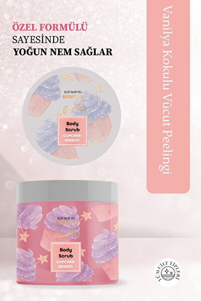 INNATIVE Eny Elif Nur Yel Cupcake Season Body Scrub Nemlendirici Vanilya Vücu...