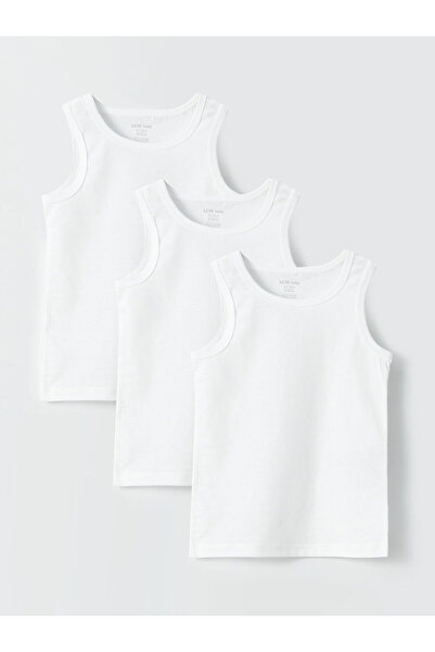 LC Waikiki Özmarka Yeni Sezon Bisiklet Yaka Basic Erkek Bebek Atlet 3'lü