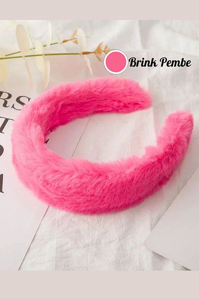 PREGIO Women's 3 cm Plush Soft Fabric Crown