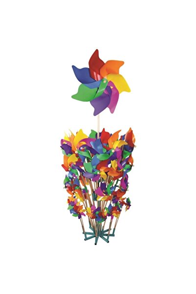 Pcs Windmill Rainbow 25 Cm