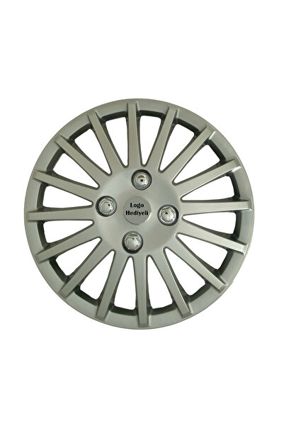 ForWay Renault Megane Uyumlu 4 Adet Kırılmaz Jant Kapağı 13" inç (Logo Hediyeli)