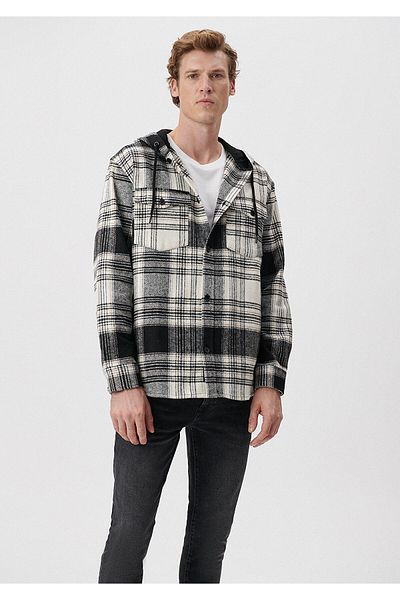 Mavi Hooded Checkered Shirt Loose Fit / Loose Relaxed Fit0210997-86281