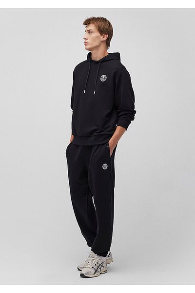 Mavi Schwarze Jogginghose mit Mvjns-Logo-Aufdruck - 0010175 -900