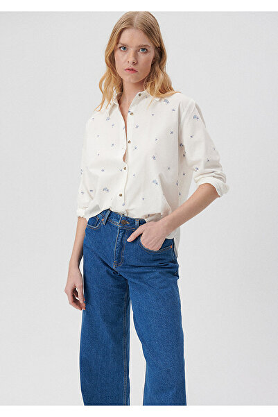 Mavi Floral Print Ecru Shirt Regular Fit / Regular Fit 1210610 -85866