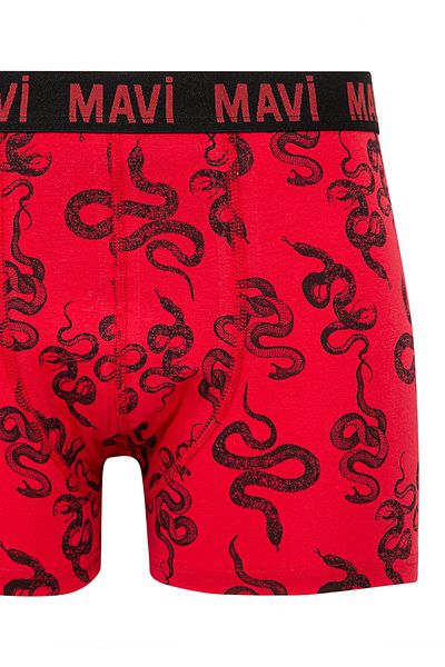 Mavi Rote Boxershorts mit Schlangendruck - 0911056 -82677