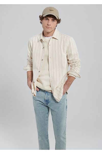 Mavi Striped Beige Shirt Regular Fit / Regular Fit0211020-70072