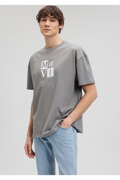 Mavi Πράσινο μπλουζάκι με λογότυπο Oversize / Wide Cut0612005-70132