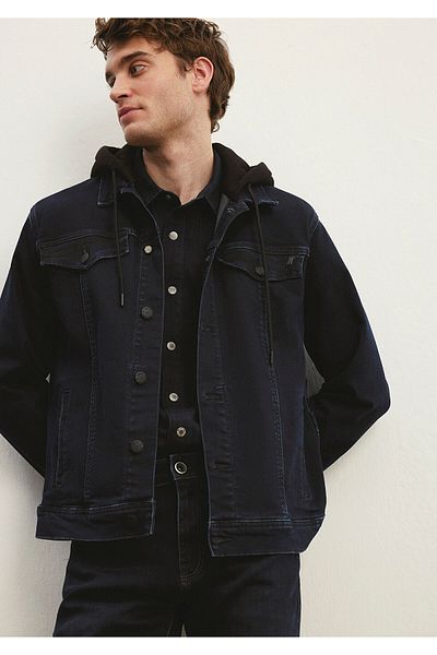Mavi Τζιν μπουφάν Axel Navy Blue0110384-86617