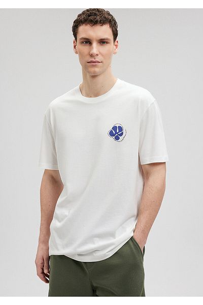 Mavi Back Printed White T-Shirt Loose Fit / Loose Relaxed Fit0612028-70057
