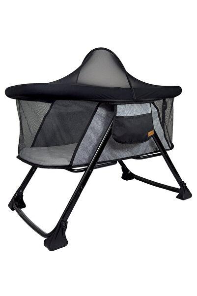 Joell Aluminyum Pratik Katlanır Beşik Gri-siyah