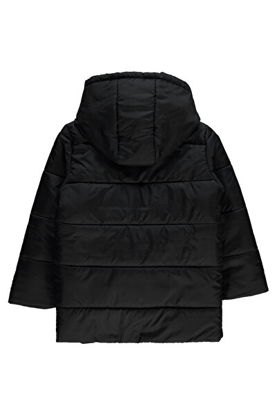 Kabancı Палто с качулка за момче 6-9 години черно