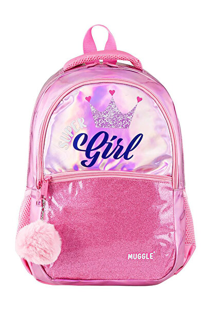MUGGLE حقيبة مدرسية سوبر جيرل كاندي بينك