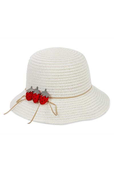 Civil Girls 6-9 Years Old Girl Cream Hat