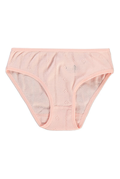 Civil Girls 2-10 Years Old Girl's Panties - Ecru-Salmon