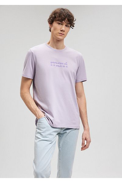 Mavi Logo Printed Purple T-Shirt Regular Fit / Regular Fit 0610943 -70544