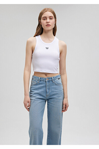 Mavi Λευκό Crop Tank Top - Short Cut, Weekend Printed1612333-620