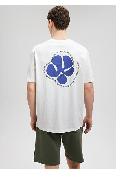 Mavi Back Printed White T-Shirt Loose Fit / Loose Relaxed Fit0612028-70057