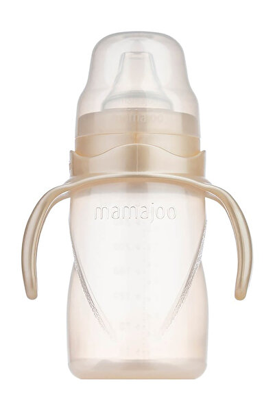 Mamajoo Spillproof Educational Cup with Handle Pearl 270 ml Beige