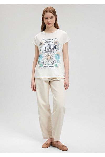 Mavi Astrology Printed White T-Shirt Regular Fit / Regular Fit1612435-80194