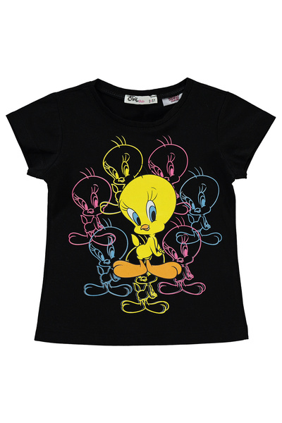 Civil Girls Tokyo Printed 2-5 Years T-Shirt - Black 5-6 Years