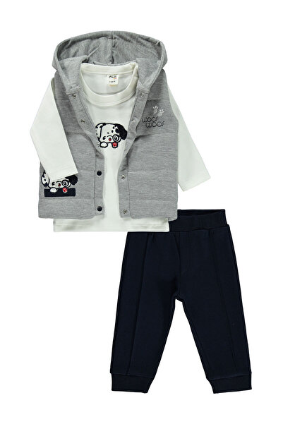 Civil Baby Baby Boy 3 részes készlet 6-18 hónapos sötétkék