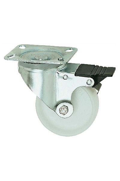 kapsulavm Polyamide Rotating Wheel with Brake 80 mm