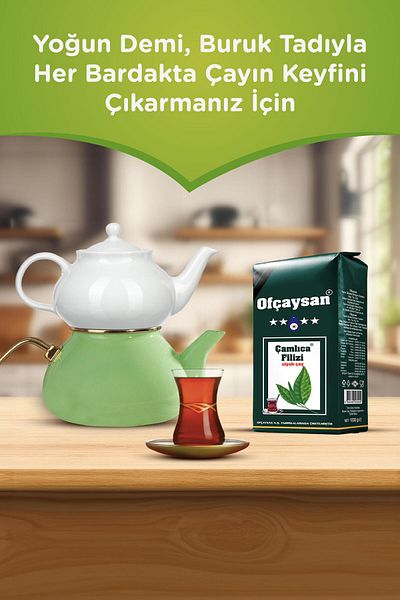 Ofçay San Çamlıca Sprouts Bulk Black Tea 1000Gr X 6 Pieces