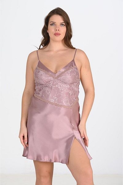 AHU Σετ πανωφόρι Bigsize 6205 Mink