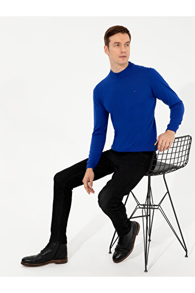 Cacharel Sax Slim Fit Çeyrek Balıkçı Yaka Basic Triko Kazak 50257712-VR045