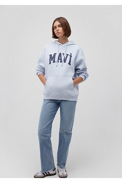 Mavi Sweatshirt mit Kapuze und Logo-Aufdruck - 1600361 -70717
