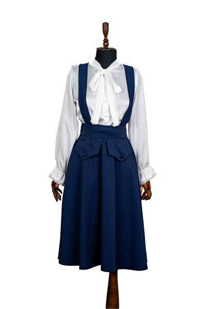 Sihirli Düğmeler Askılı Etek