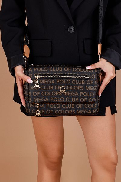 Getcho Geantă de damă Lorna cu curea reglabilă cu monogramă