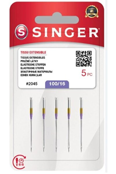 SİNGER EV TİPİ DİKİŞ MAKİNE İĞNESİ 16 NUMARA(2045)