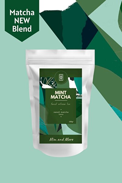 Mim and More Mint Matcha - Nane Aromalı Matcha, 100 gr