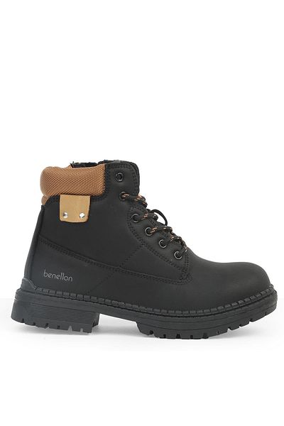 Benetton Imported Bni-11060 Model Black Children's Boots