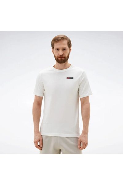 Reebok Ri Logo Mash up Tee Ecru Men's Short Sleeve T-Shirt