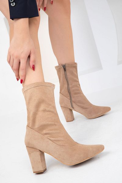 SOHO Semišové dámské boty - Skin 19709 Model Bootie