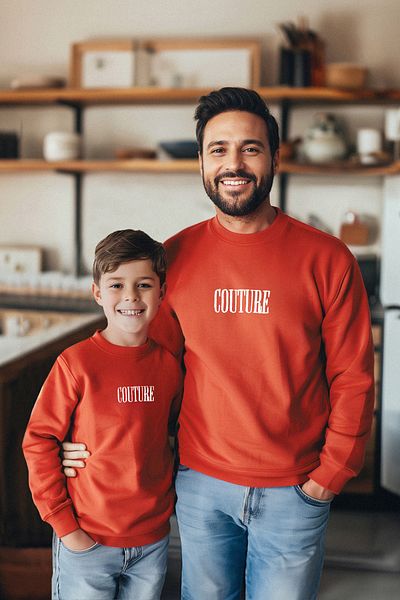 TRENDYOLKIDS Mini-Sweatshirt mit Fliesenmuster für Jungen – TKDAW25SW00068